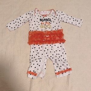 “MAMA is my BOO!” Romper, baby girl 3-6 months.